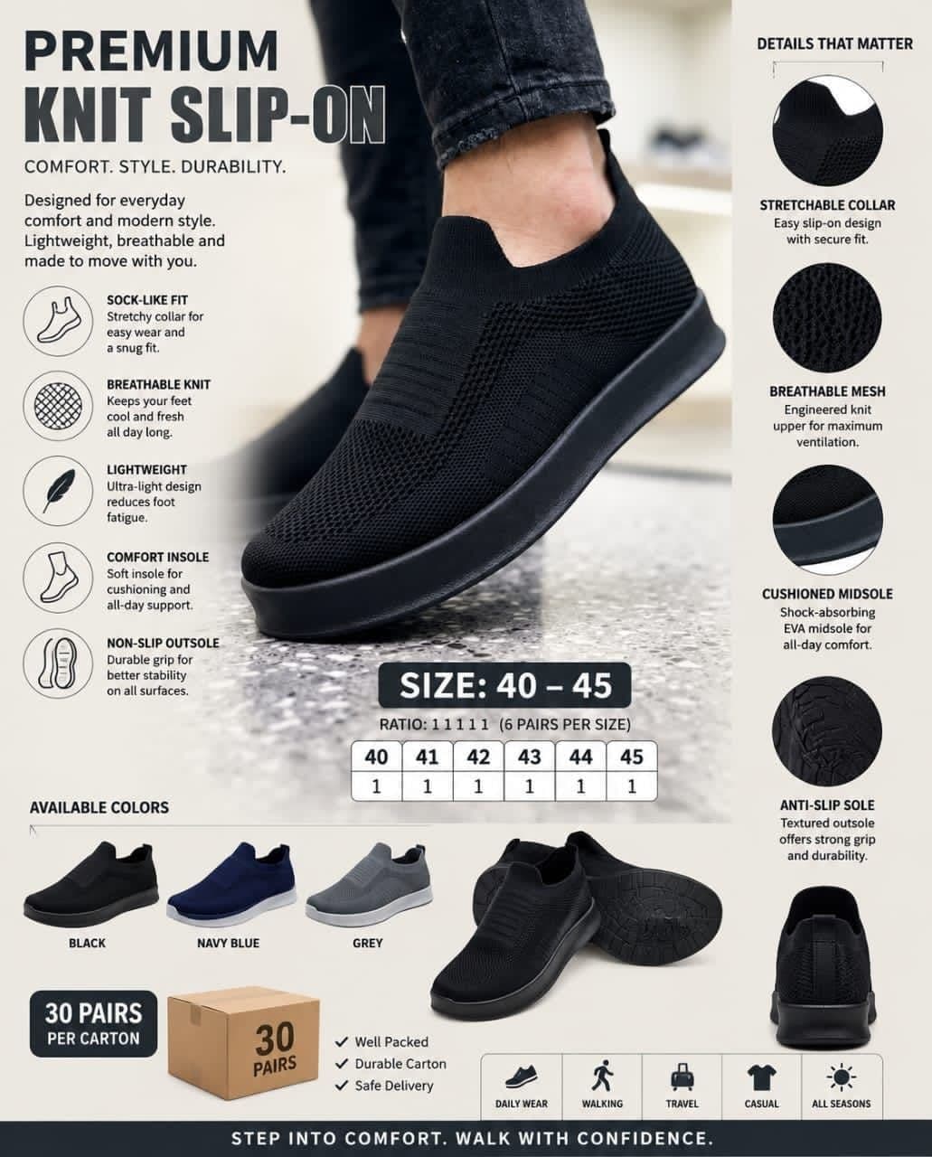 Knit Slip-on Shoe